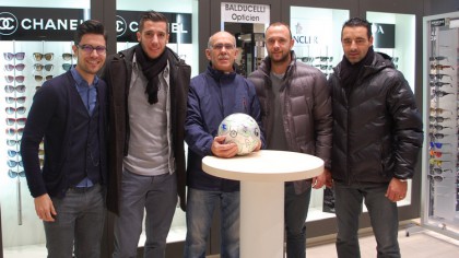 Gagnez le ballon du match football club sochaux montbéliarde avec balducelli opticiens tirage au sort echouafni caceres mignot