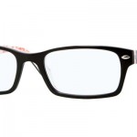 LES LUNETTES rayban optique balducelli opticiens montbeliard plastique noir blanc rouge 5014 rectangle