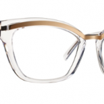 Lunettes optique Caroline abram design paris femme feminine papillon combiné metal plastique transparent or gayla