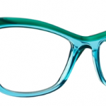 Lunettes optique Caroline abram design paris femme feminine papillon vert turquoise transparent lucie