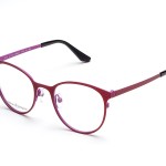 lunettes femme clémence et margaux cco fille petit prix mode balducelli opticiens montbéliard metal rouge rose ronde haute lettre