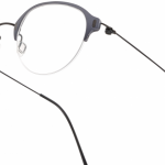 lunettes minima légère discrete percée nylon ronde grise
